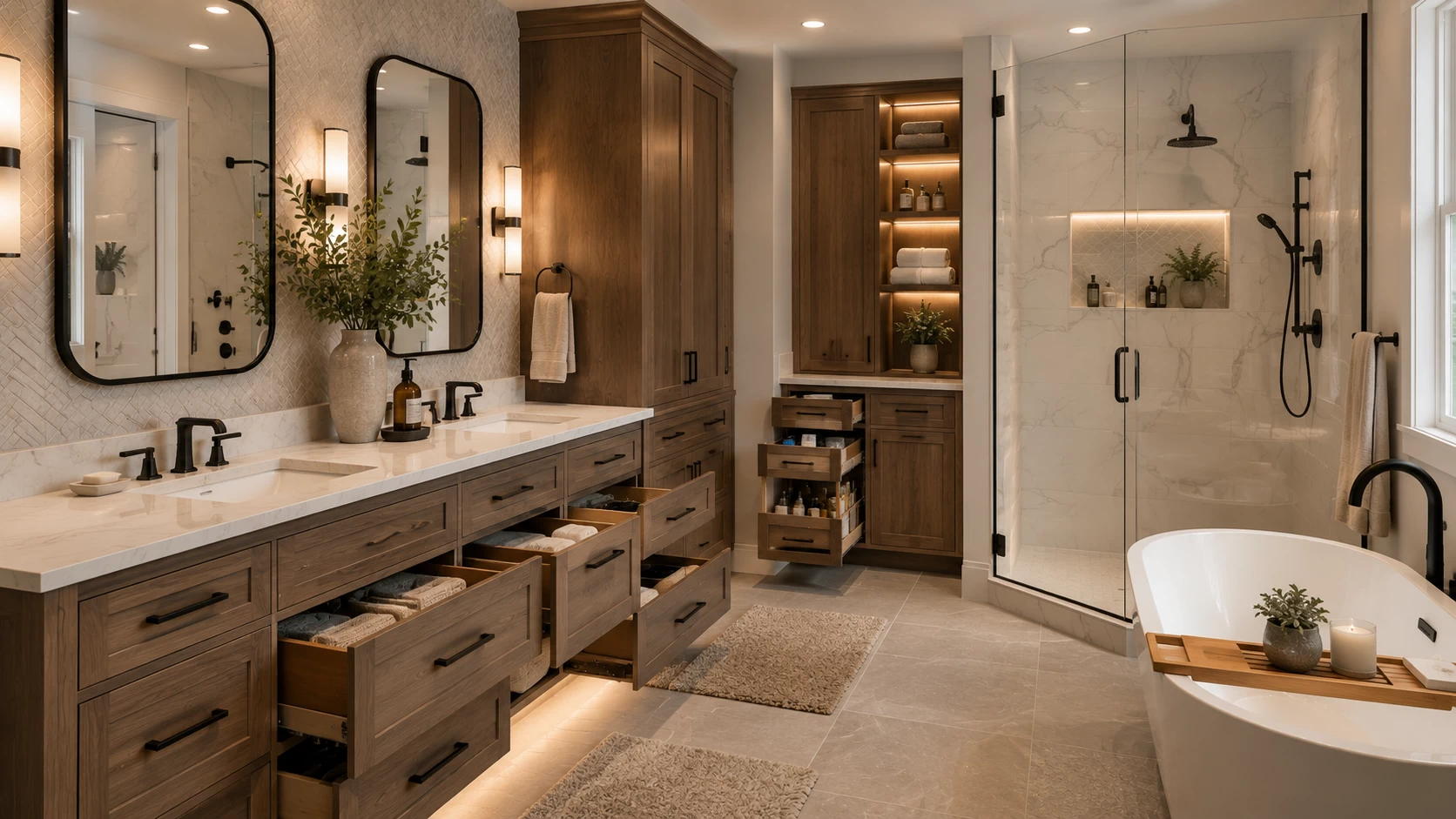 Custom Bathroom Cabinets & Vanities